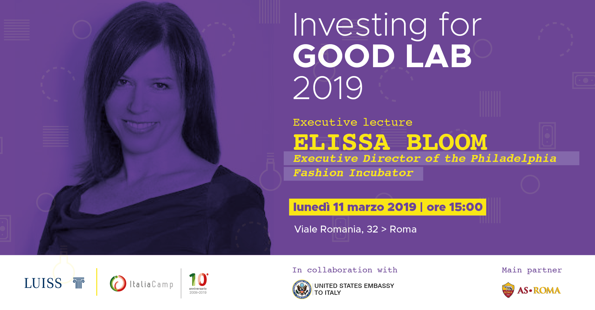 Elissa Bloom ospite dell'Investing for Good di ItaliaCamp