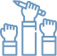 Icona esperti communities blu Icona esperti communities blu